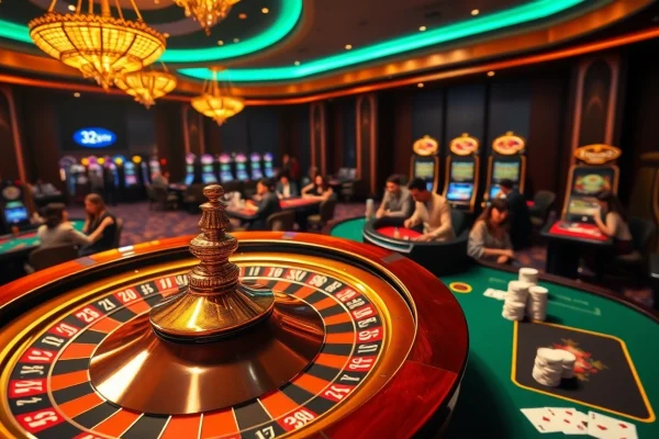 Experience the thrill of Nha cái uy tín 32win with luxury casino gaming, featuring roulette and poker excitement.
