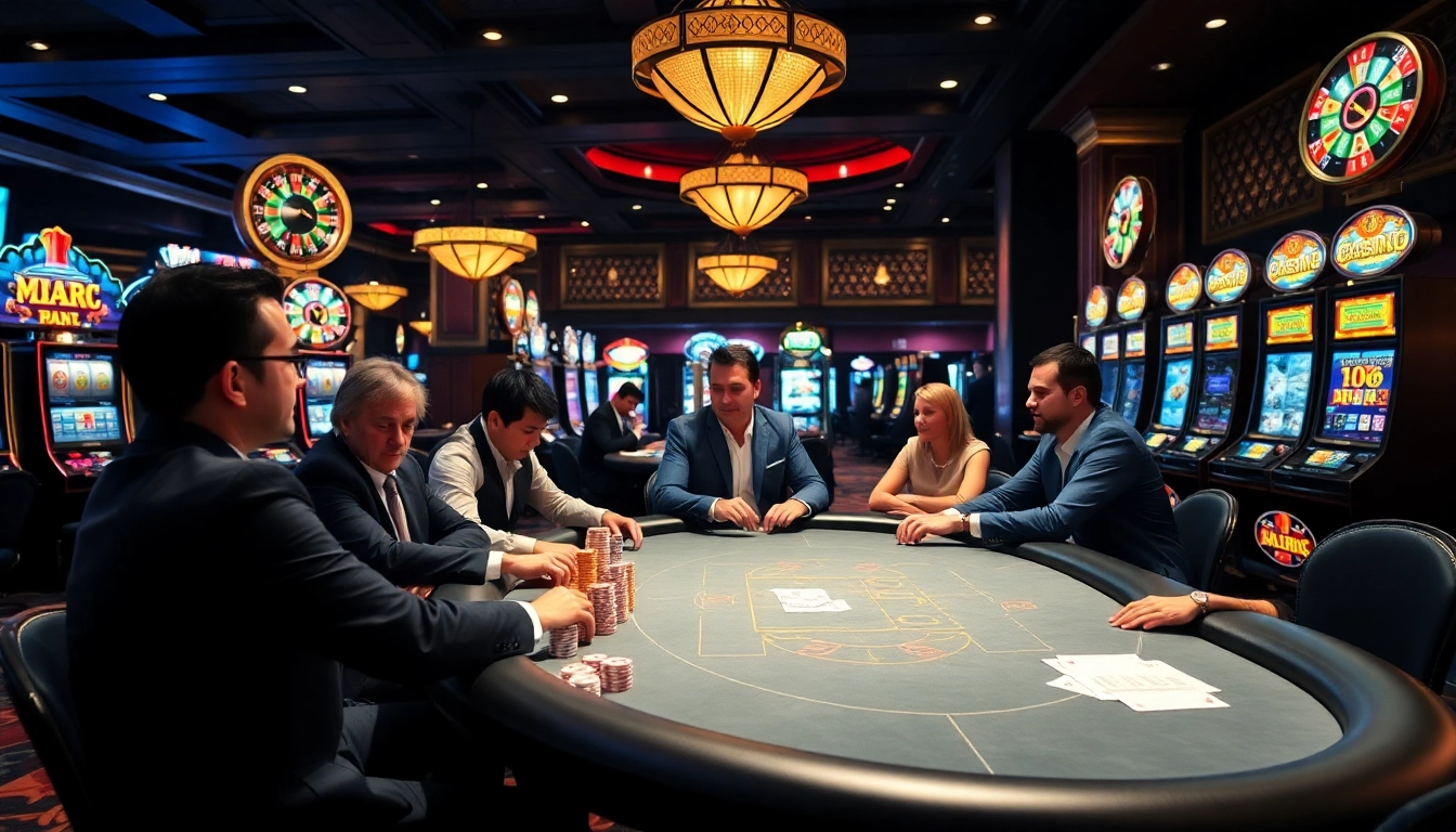 Engage in thrilling poker gameplay at https://kjc.football/ with vibrant chips and a stylish casino setting.