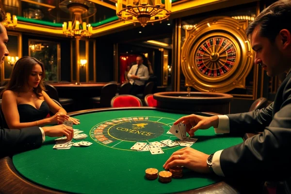 Engage in thrilling poker games at https://socolivesss.cc/ showcasing luxury and excitement in a vibrant casino atmosphere.